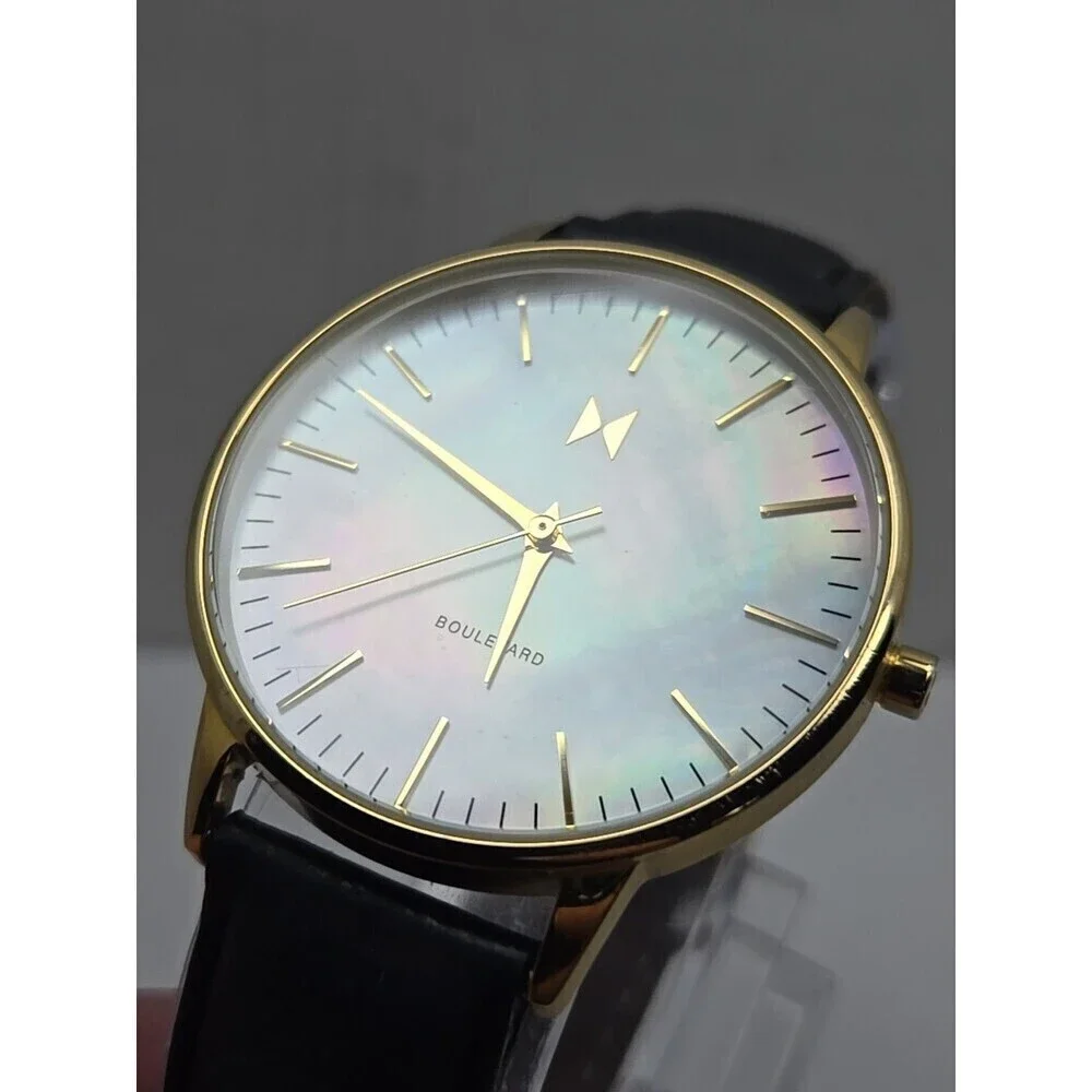 MVMT Boulevard Abbott Kinney 38 mm Gold MOP Dial Quartz New Battery Womens Watch